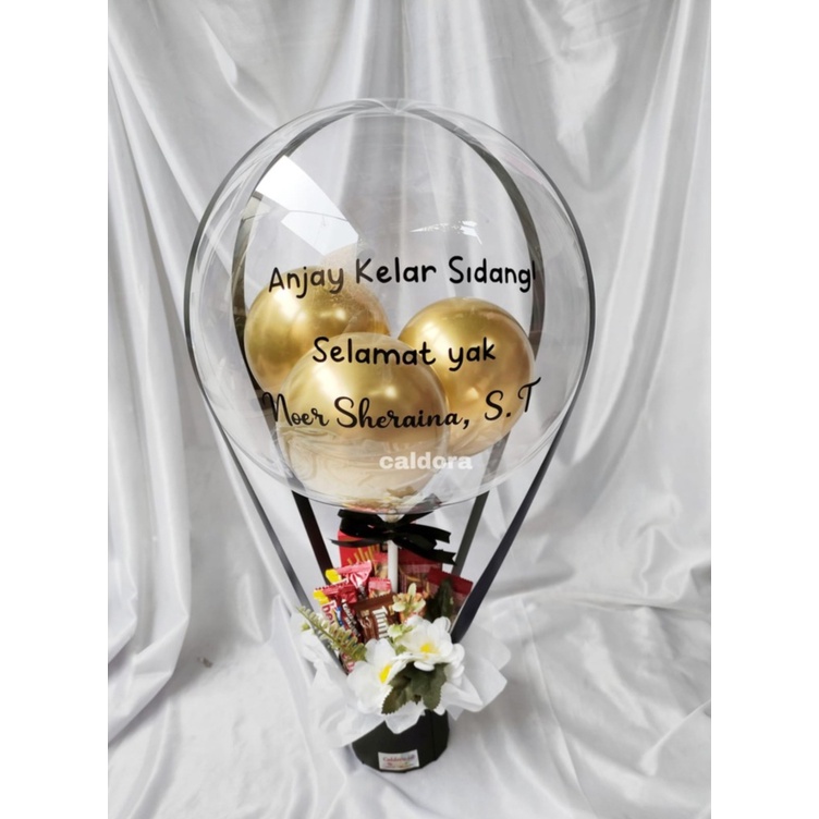 Buket Balon Snack/Buket Balon Snack Wisuda/Buket Balon Snack Ulang Tahun/Annyversary/Perayaan