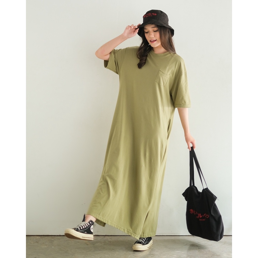 Myrublicious AZZURA DRESS | DRESS WANITA | DRESS PANJANG | DRESS POLOS