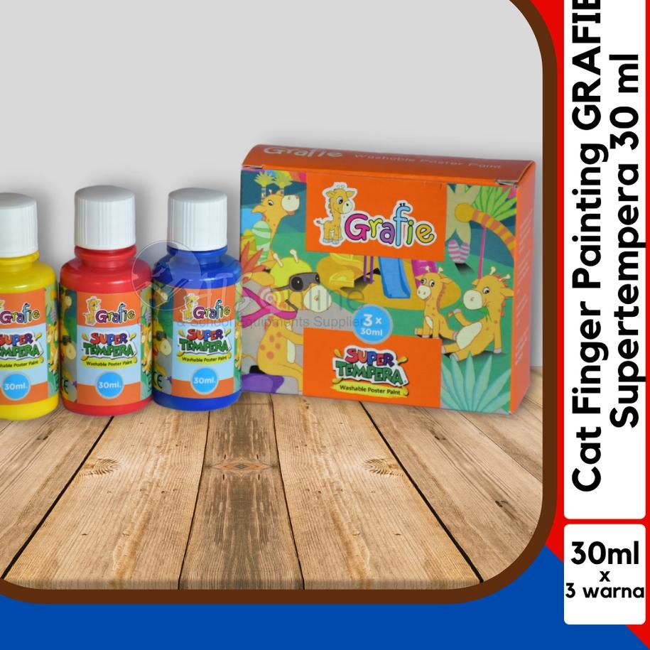 

ぞ GRAFIE Super Tempera 3 Warna @30ml Cat Finger Painting PL21