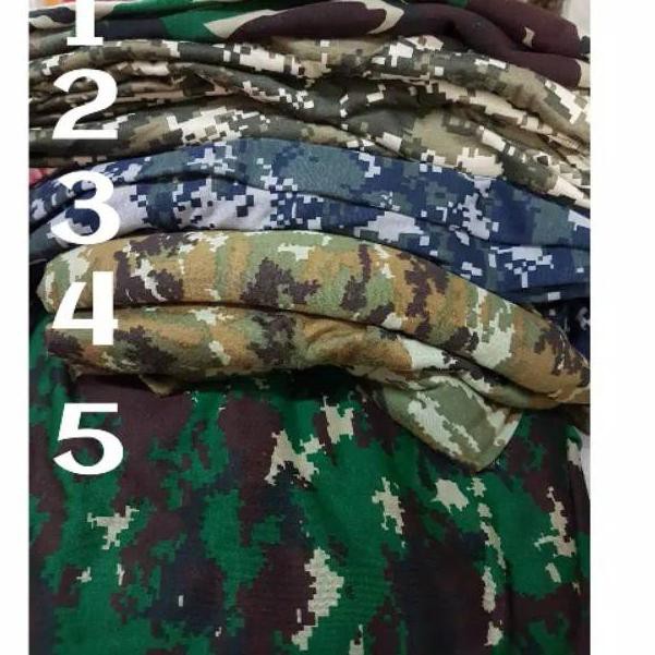 Terlaris.. ORI Bahan kain kaos loreng/abri/tentara poly 30s motif kotak digital Premium Quality Bany