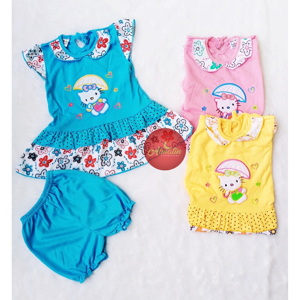 Baju Bayi Model Dress MURAH baby girl (3-18 bulan)