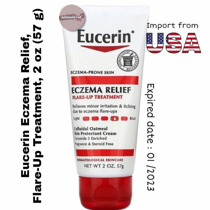 Eucerin Eczema Relief, Flare-Up Treatment, cream eksim, Body lotion