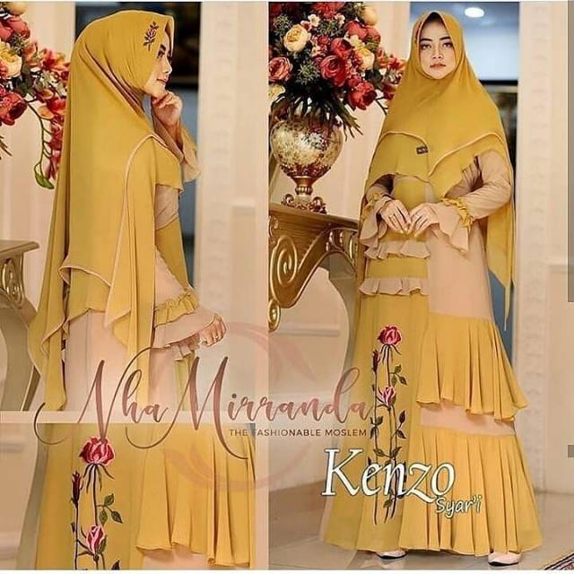 BEST SELLER Kenzo Syari/Pakaian Wanita/Dress Muslimah/Dress terlaris/Gamis Wanita/Pakian Muslim