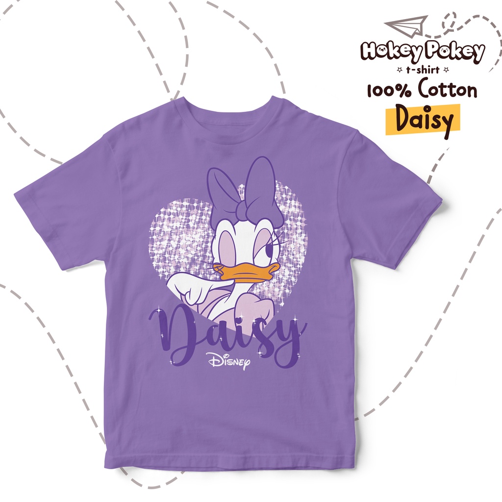 Baju Kaos T Shirt Anak Perempuan Katun Combed Motif Daisy Duck