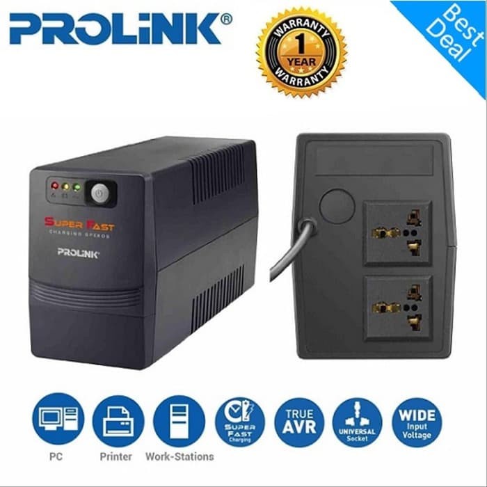 UPS PROLINK PRO 700 SFC PRO700SFC 650 VA 390 WATT WITH STABILIZER