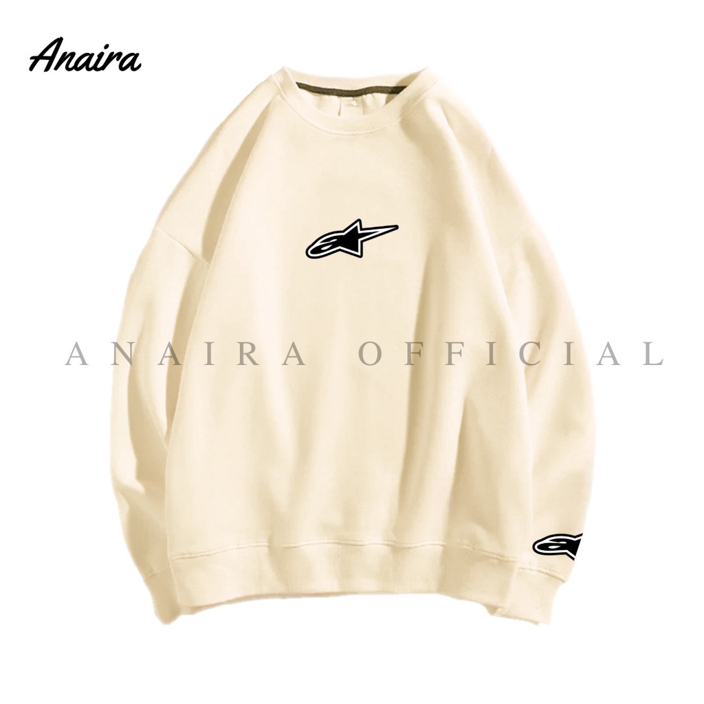 A STAR SWEATER CREWNECK PRIA WANITA ANAIRAOFFICIAL