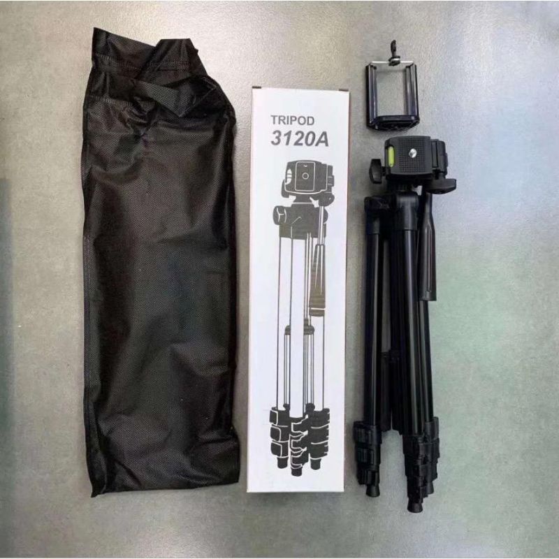 TRIPOD 3120 BLACK + REMOTE TOMSIS FREE HOLDER U DAN REMOTE TRIPOD 1 METER KUALITAS BAGUS TERJAMIN