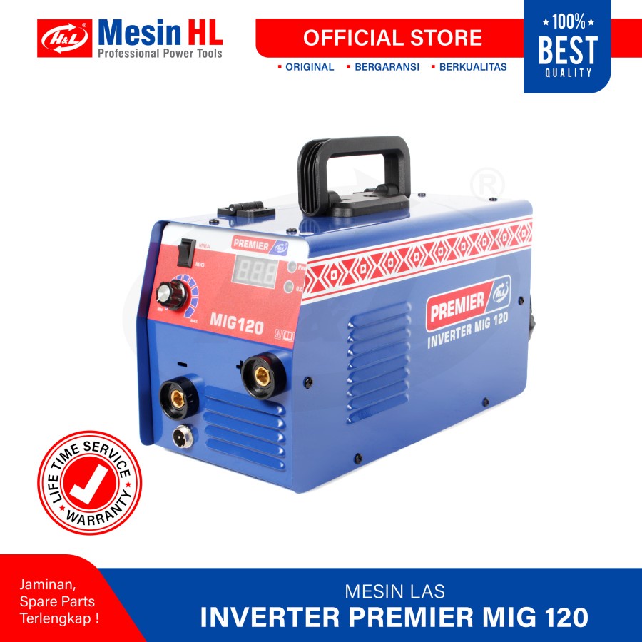 H&amp;L MESIN LAS MIG 120 A / WELDING INVERTER H&amp;L PREMIER MIG120