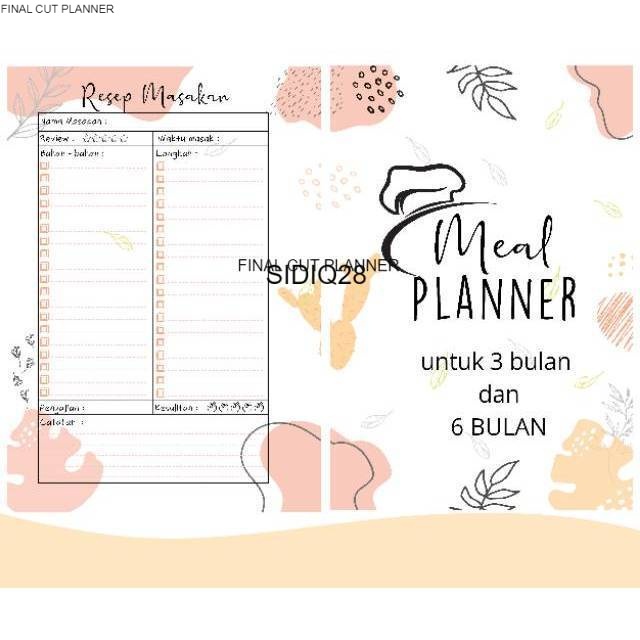 

WEEKLY PLANNER / ISI BINDER / PINK UANG PLANNER REFILL BINDER I Loose Leaf