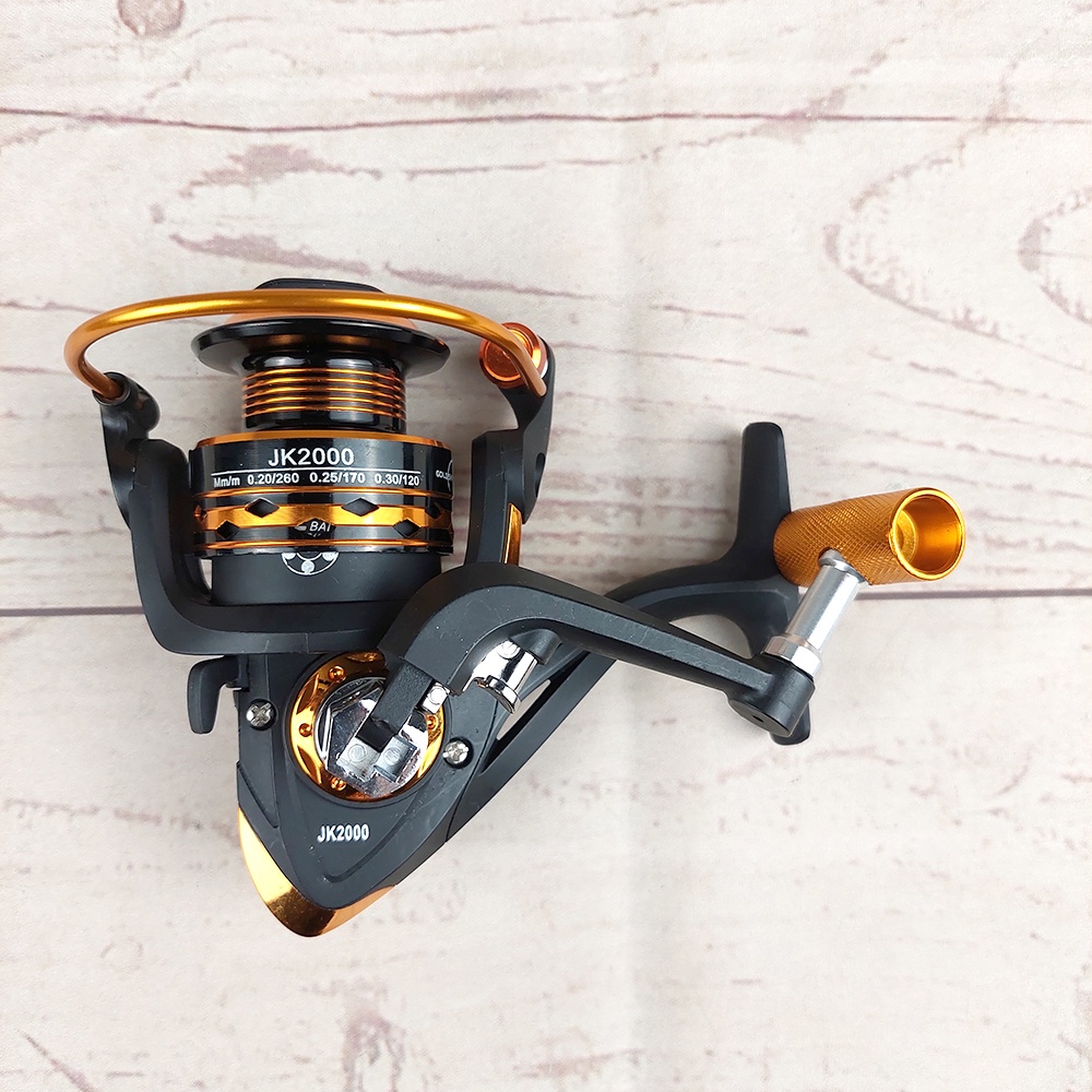 Gold Sharking LK/JK2000 Reel Pancing Spinning Fishing 5.2:1 Ball Bearing 13/12