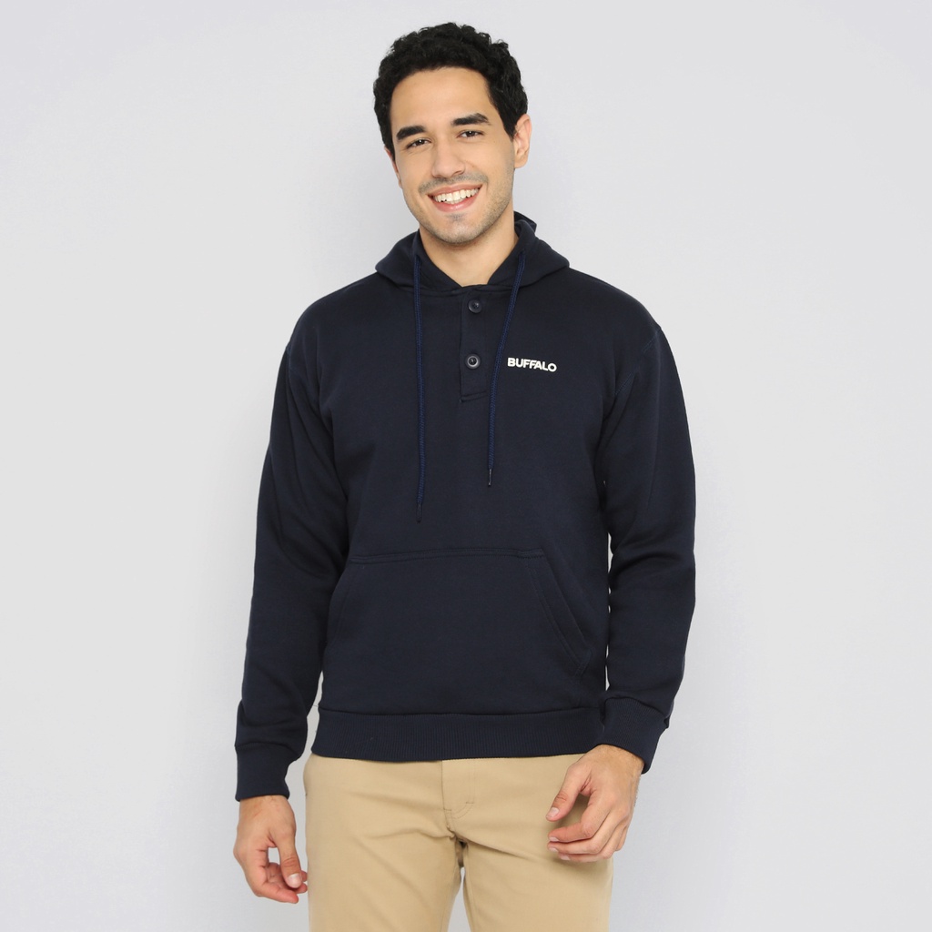 Buffalo Outerwear Hoodie Colorado Fleece Navy - F2000002