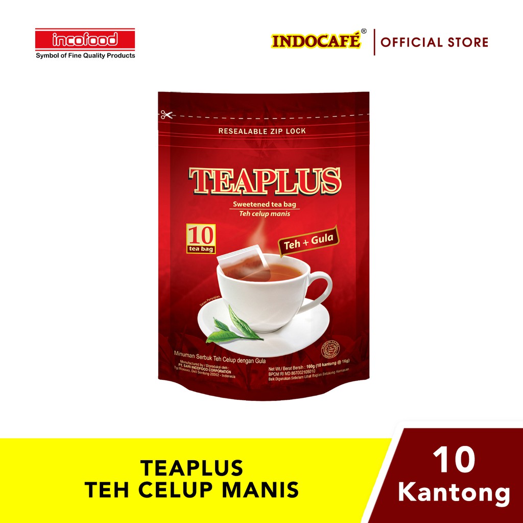 TEAPLUS - Teh Celup Manis (10 kantong)