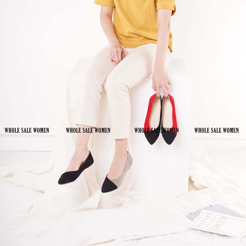 WSW - 2 Varian Flat Shoes Wanita Kombinasi