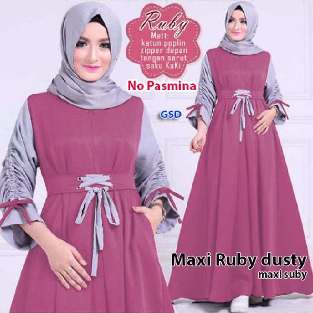 Dress Ruby maxi Dusty | Murah Dress Ruby | Ballotelli Ruby Dress