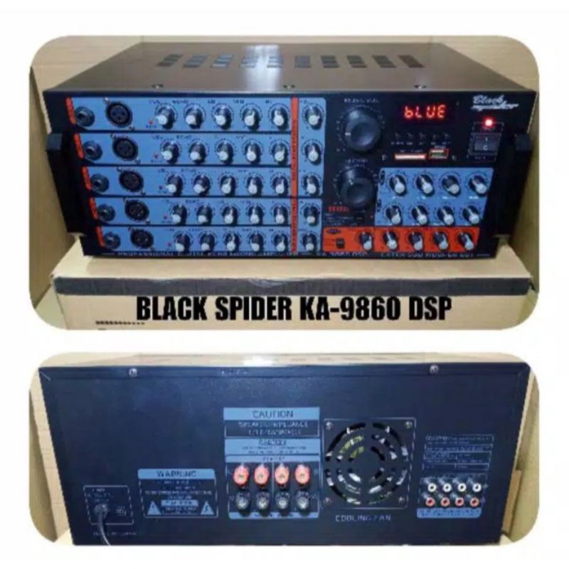 Ampl Blackspider KA 9860 DSP Power Amplifier Bluetooth Usb Original