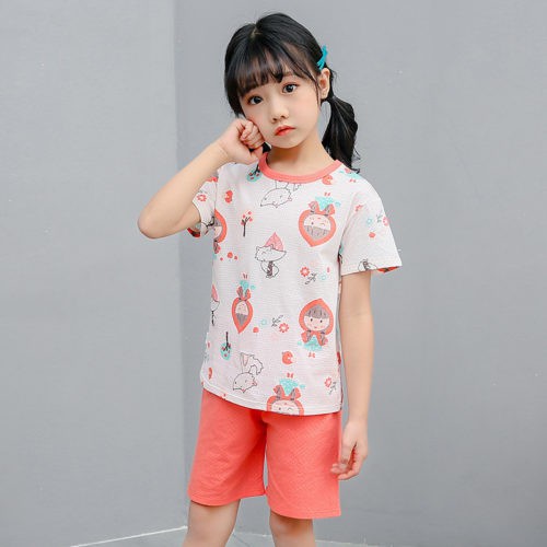 GI 09192 (SIZE 110-140) RISCE BAJU SET ANAK UNISEX IMPORT JAKARTA BATAM RUMAH PERGI SANTAI PJ