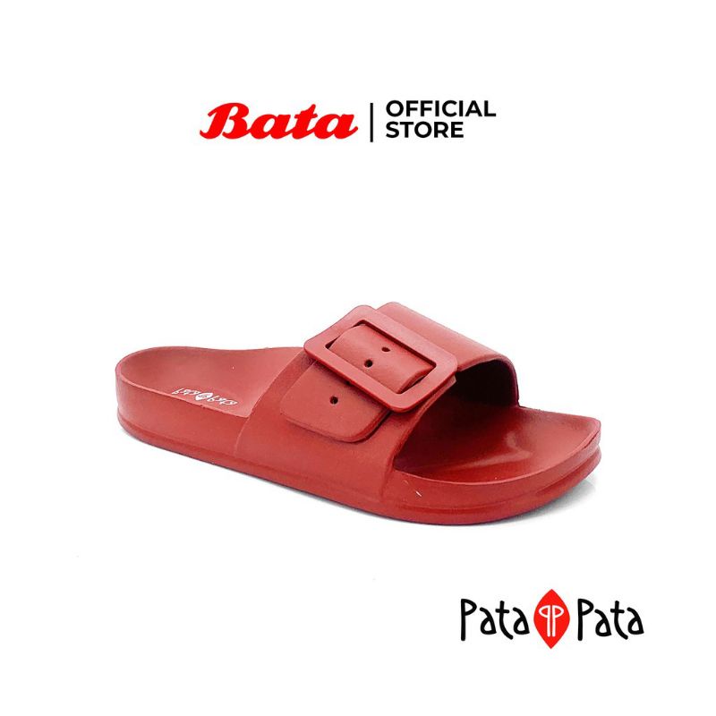 Patapata sandal wanita beacher black/red