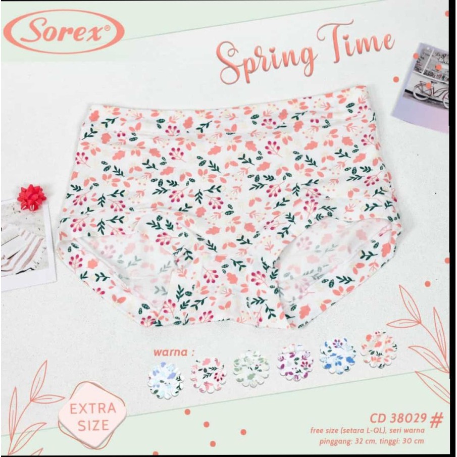 cd celana dalam wanita kembang sorex 38029  motif