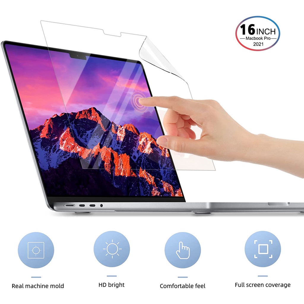 Pelindung Layar LCD Screen Guard Protector Anti Gores MacBook Pro 14 16 inch 2021 M1 Pro Max A2442 A2485