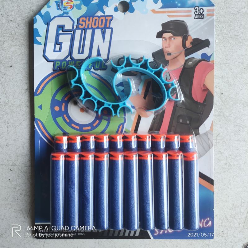 mainan anak isi peluru shoot Gun peluru gabus