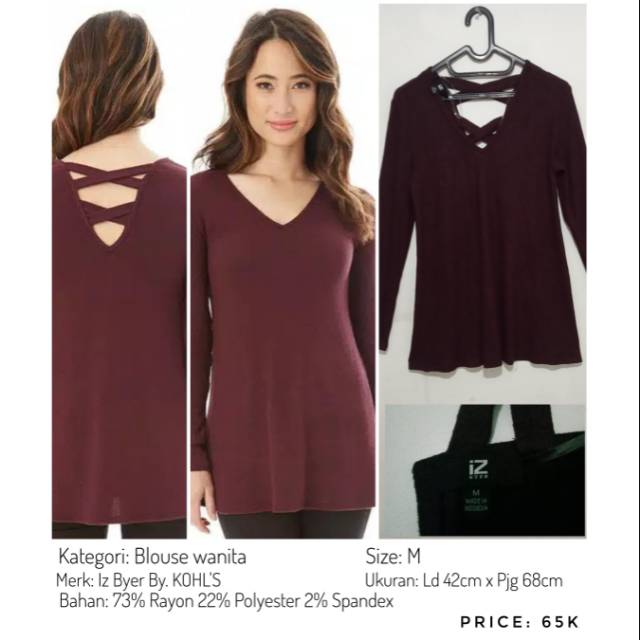 Blouse panjang IZ BYER