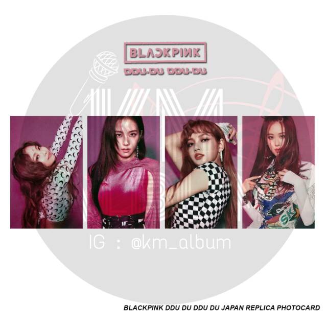 BLACKPINK DDU DU DDU DU JAPAN REPLICA PHOTOCARD