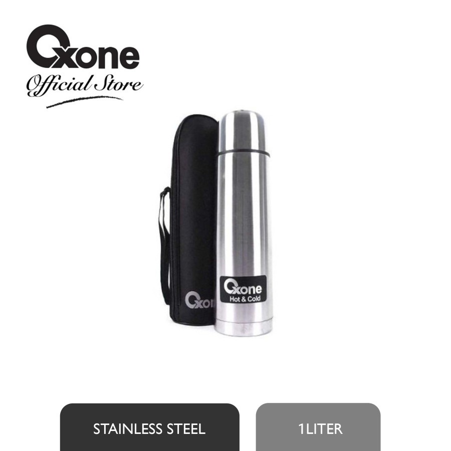 Oxone Thermos Vacuum Flask 1 Liter OX1.0 / Stainless Steel/Botol Minum