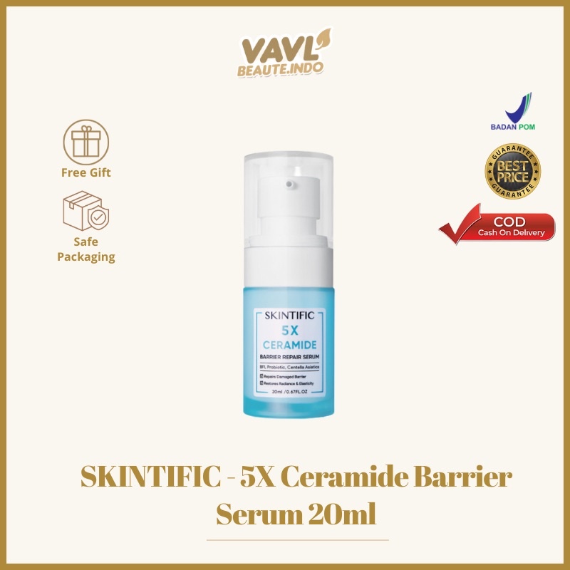 SKINTIFIC - 5X Ceramide Skin Barrier Repair Serum Scientific Power Repairing Essence Facial Skin Serum 20ml [BPOM]