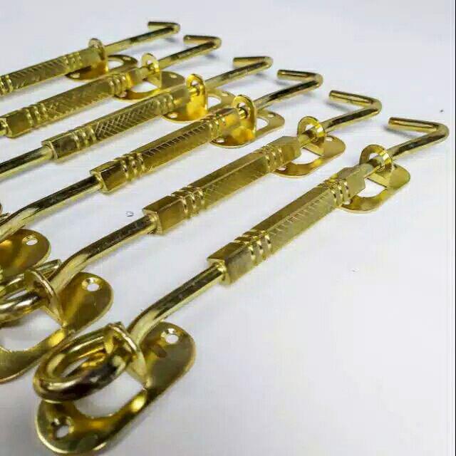Hak Angin Bulat 8 Inch Gold Rtk Kunci Jendela Kait Jendela Cantolan Jendela Cengkal Penyangga