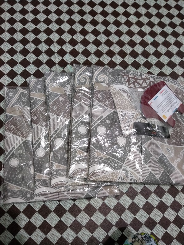 022 Zahira Batik Hrb026 Kenongo Hem Kemeja Batik Pria Lengan Pendek  Katun Primis Halus M L Xl