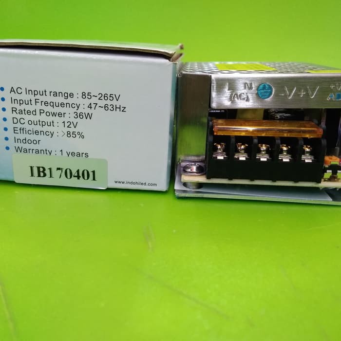 Trafo Led Power Supply 3A Hiled 12v dc