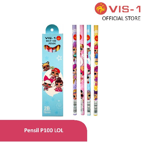 

Pensil P-100 motif LOL VIS-1 / Pensil Fancy / Pensil 2B / Pensil Karakter / Pensil Lucu / Petelot