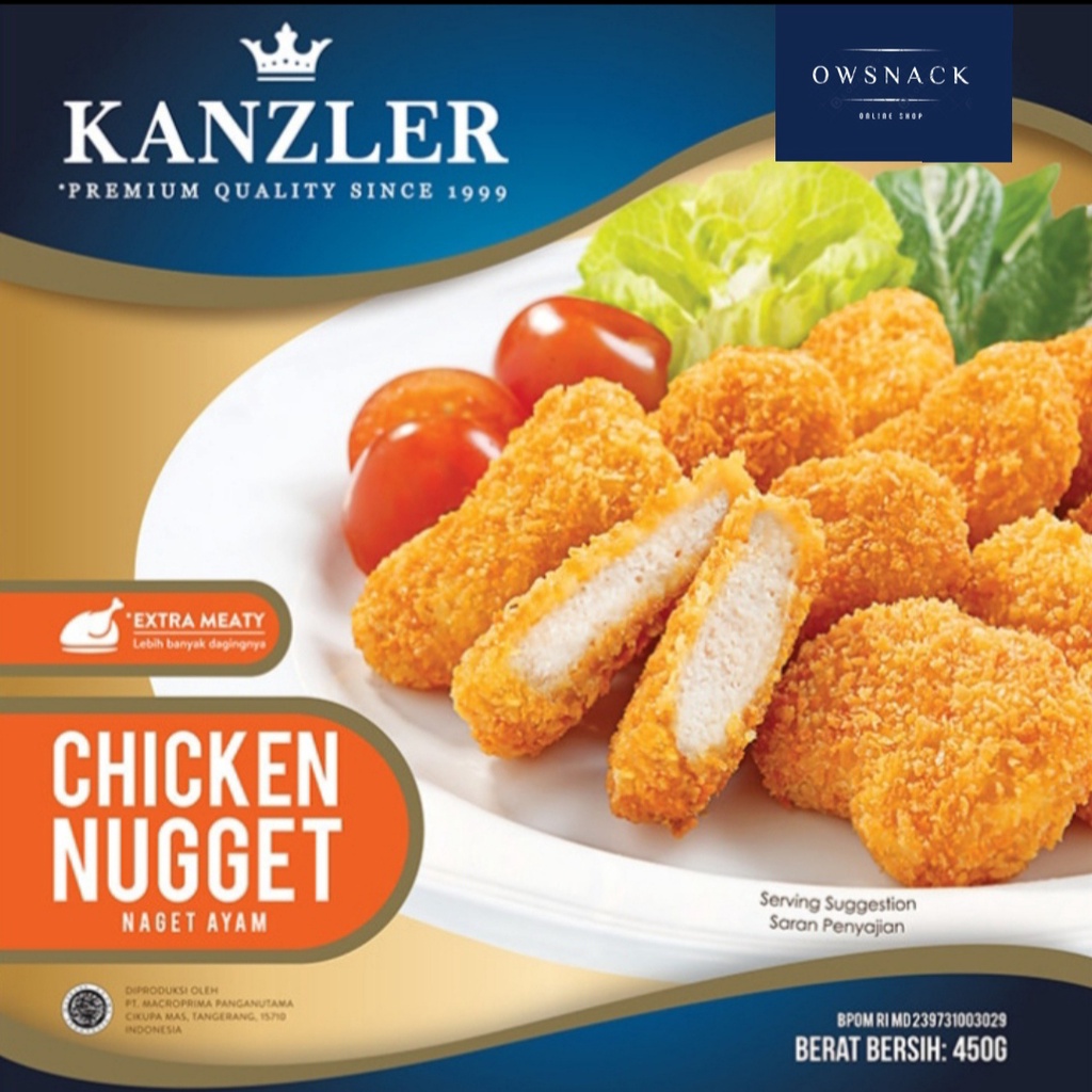 KANZLER CHICKEN NUGGET PREMIUM 450gr / 450 gr