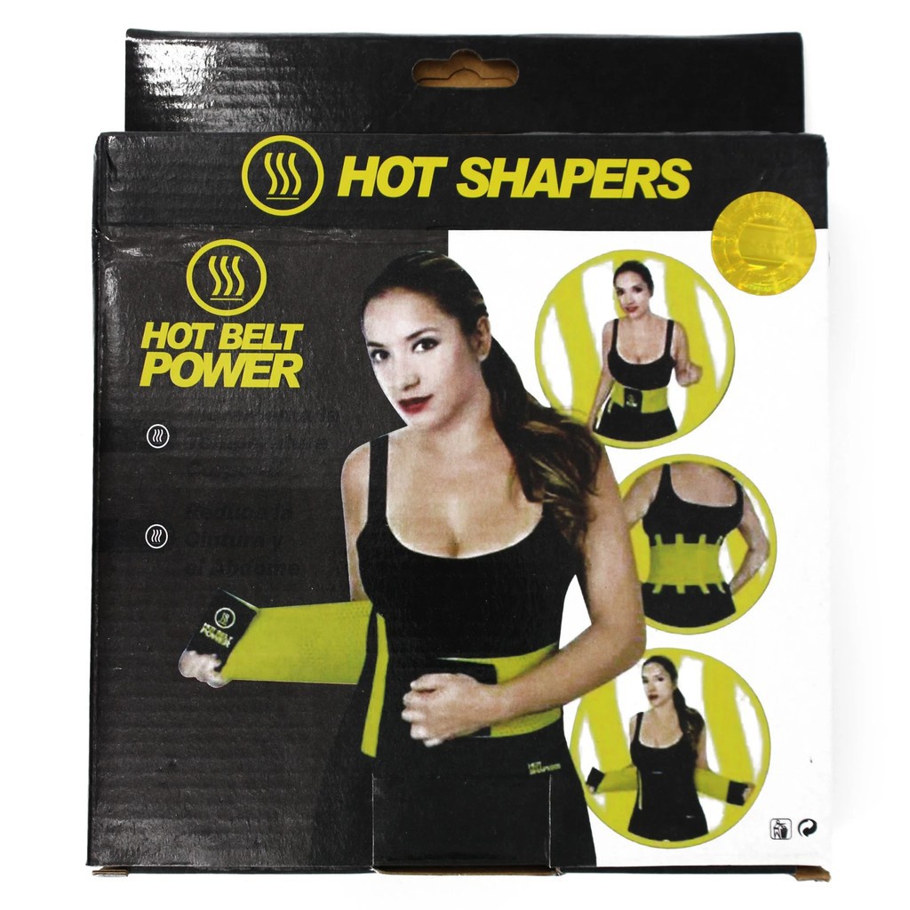 [ BISA COD ] HOT SHAPERS POWER BELT KORSET / SABUK SPORT PEMBAKAR LEMAK PERUT + BOX