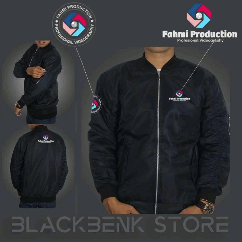 jaket bomber custom satuan jaket custom logo bordir