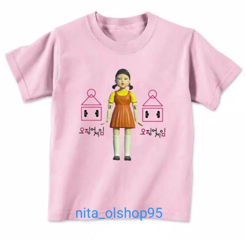 baju squid game kaos boneka squid game terbaru