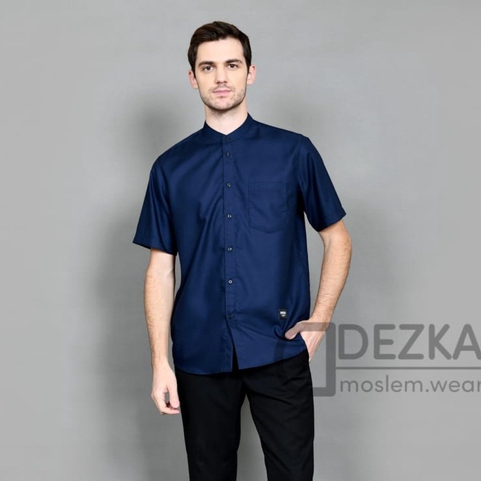 Kemeja Koko Pria Dewasa Lengan Pendek Polos Toyobo