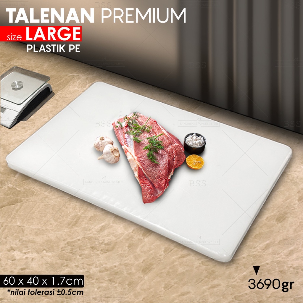 Talenan Plastik Tebal 2 cm 60cm x 40cm Cutting Board High Quality LARGE JUMBO Chopping Board L Talenan Pisau Potong Buah Daging Food Grade Food Grade