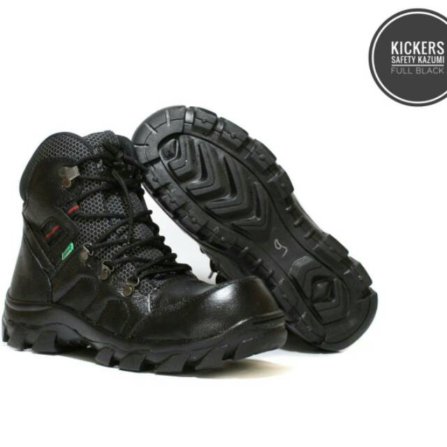 SEPATU SAFETY SEMI BOOTS KICKERS PRIA KULIT BOOT SAVETY BUT SEPTI BUTS SEVTI