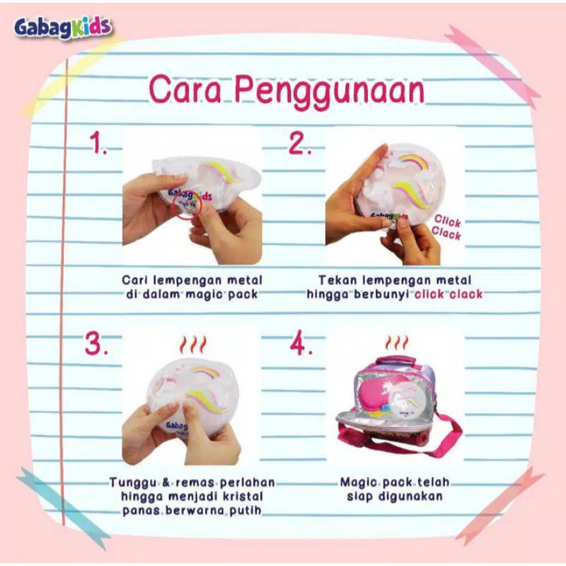 Gabag Kids Reusable Magic Heat Pack/ GEL PENGHANGAT