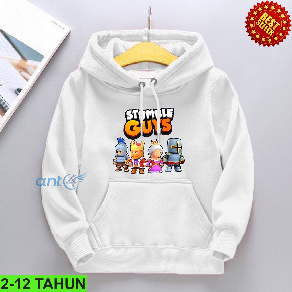 Hoodie Stumble guys Perempuan / Hodie Anak Game Stumble Guys Anak Usia 2 3 4 5 6 7 8 9 10 11 12 Tahun Switer Cewek Cowok Distro Bisa Cod