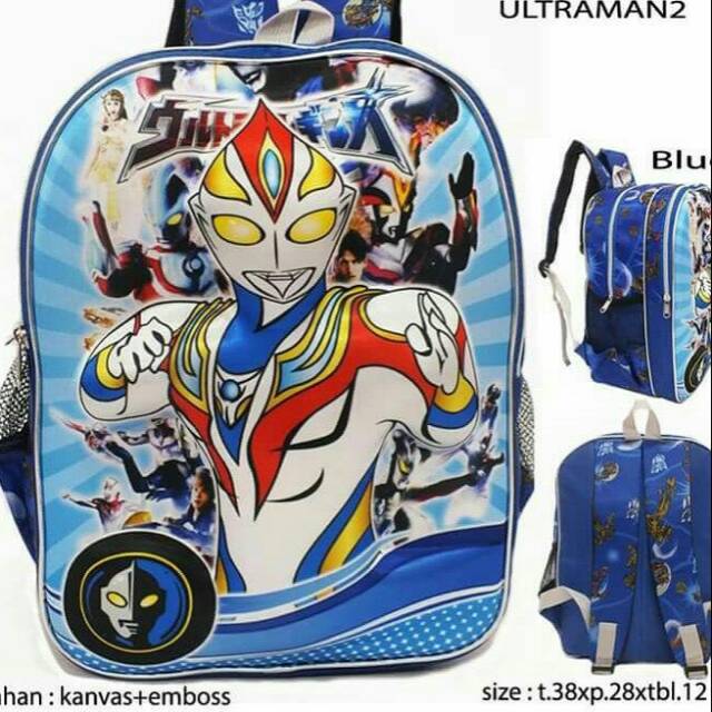 Tas ultraman embos tas rangsel anak tk dan sd tas anak karakter ultraman