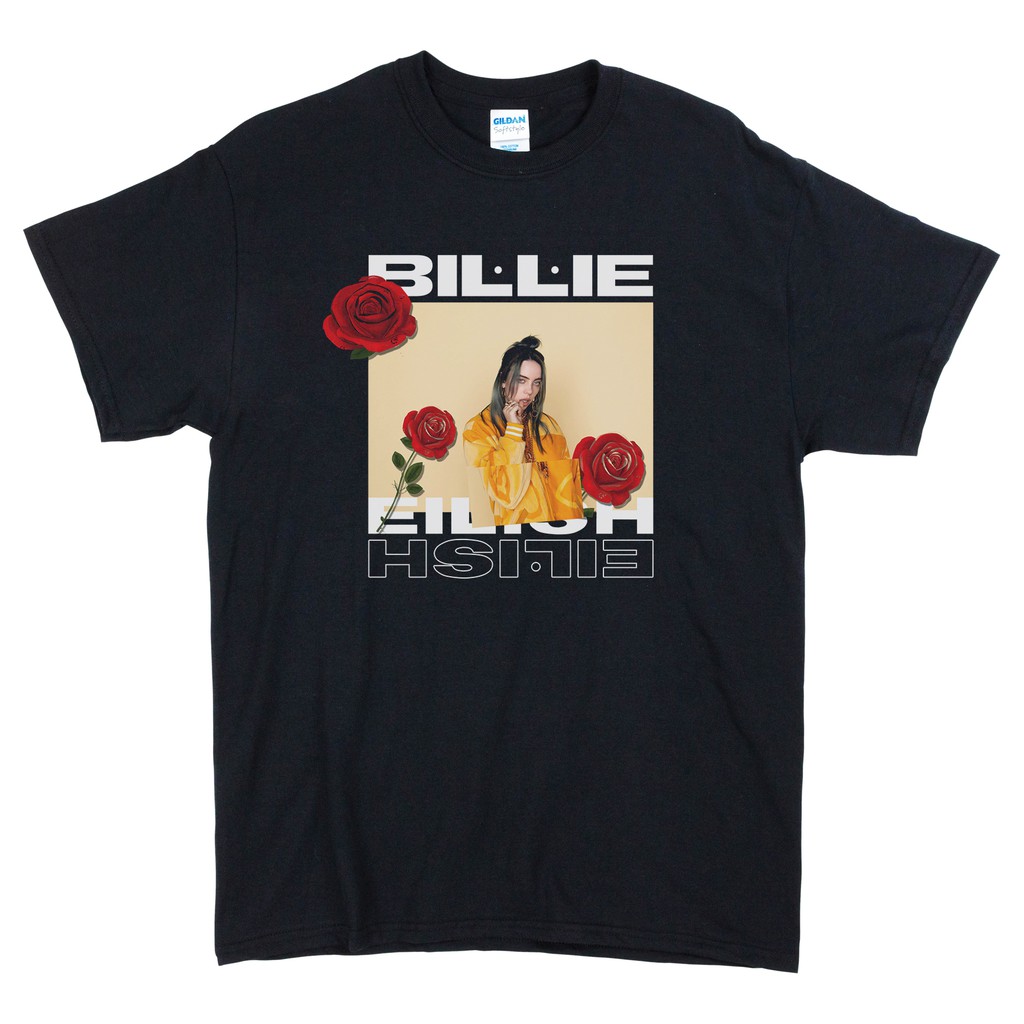 KAOS BAND BILLIE EILISH - FLOWER MUSIC MERCH / BAJU BILLIE EILISH / UNISEX / COD