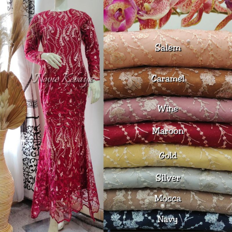 Gamis Duyung Nasya, kebaya duyung pesta by novi kebaya