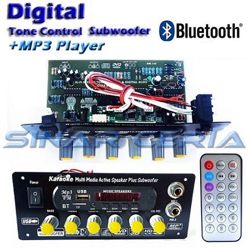 Kit Tone control Digital Echo Speaker Active Subwoofer + Mp3 Bluetooth