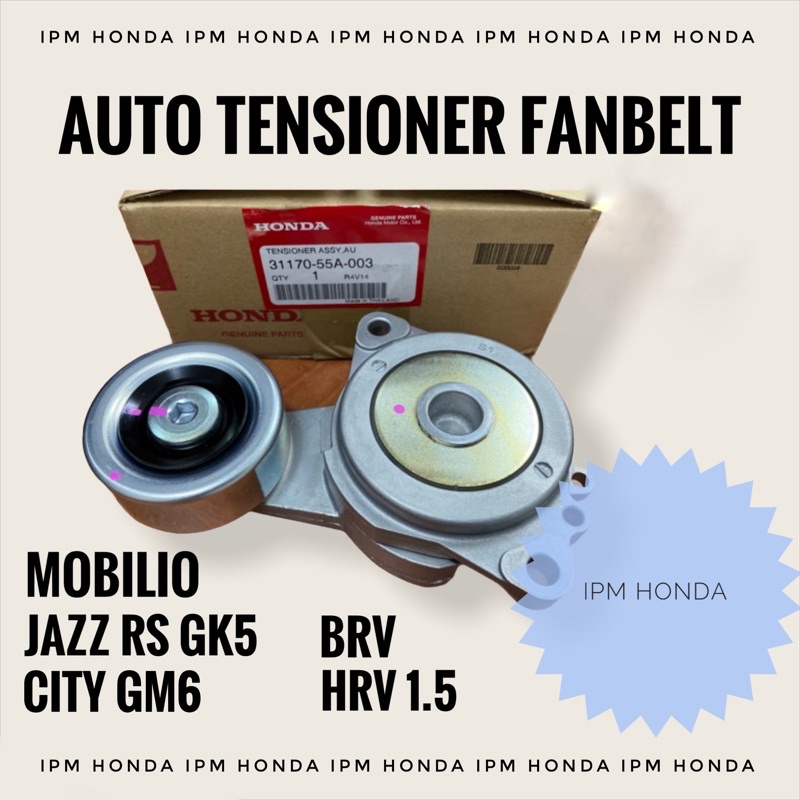 31170 55A Auto Tensioner Fanbelt Fan Belt Tali Kipas Honda Jazz RS GK5 2014-2021 City GM6 2014-2021 BRV 2015-2021 Mobilio 2014-2021 HRV 1500cc 2015-2021