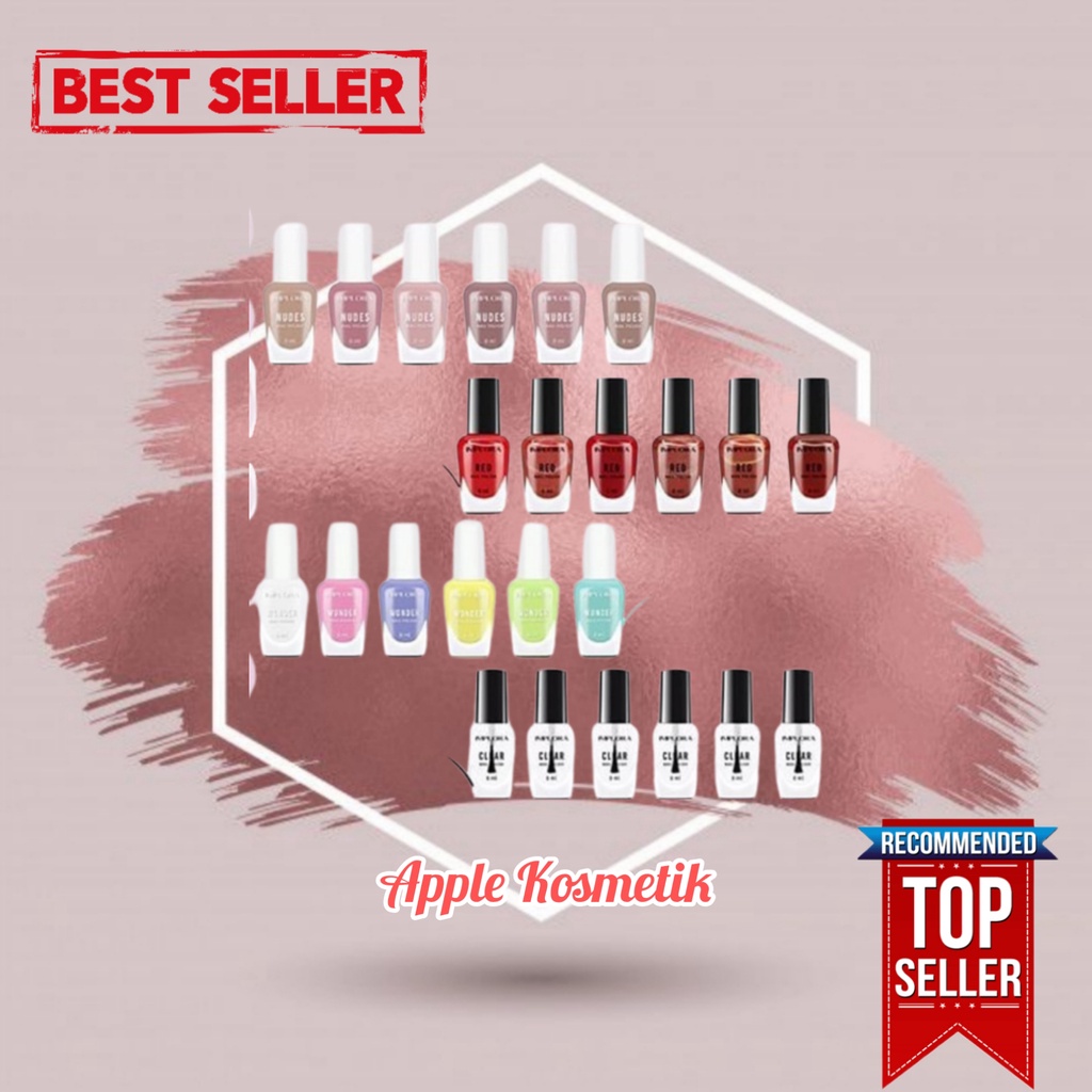 IMPLORA NAIL POLISH CLEAR / RED / WONDER / ECERAN - Apple_Kosmetik