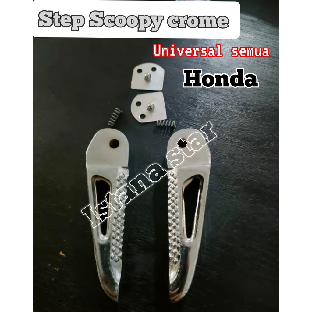 FOOT STEP CHROME HONDA SCOOPY BEAT VARIO