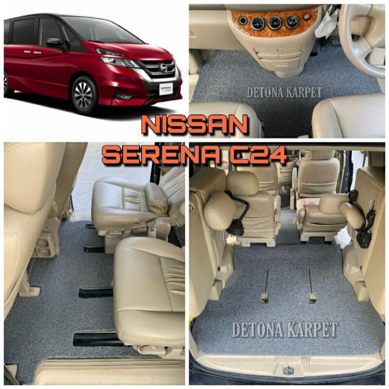 KARPET MOBIL NISSAN SERENA C24 C26/ KARPET MIE BIHUN FULLSET MOBIL NISSAN SERENA