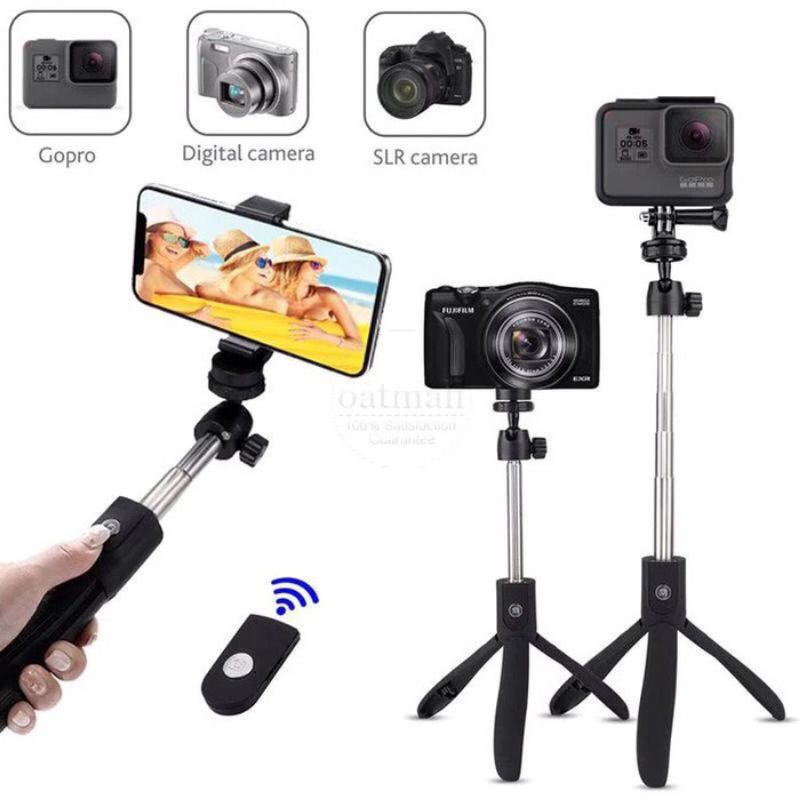 K07 SELFIE STICK TONGSIS WITH BLUETOOTH TRIPOD STANDING IOS ANDOROID